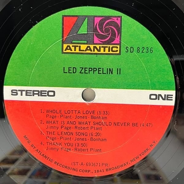 1969年　Led Zeppelin II Atlanticレコード LED ZEPPELIN / II (LP) / Atlantic | WAXPEND RECORDS