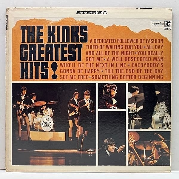 レコードメイン画像：US初期プレス 2色ラベル Wマーク無し KINKS Greatest Hits! ('69 Reprise) You Really Got Me ほか キンクス パイ時代の名曲集 ベスト LP