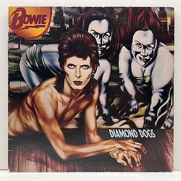 レコードメイン画像：良好!! 初版Dynaflex 橙ラベル USオリジナル DAVID BOWIE Diamond Dogs ('74 RCA) デビッド・ボウイ／ダイアモンドの犬 米 LP 原盤