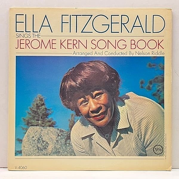 レコードメイン画像：MONO 米オリジ ELLA FITZGERALD Sings The Jerome Kern Song Book ('63 Verve V-4060) ジェローム・カーン集