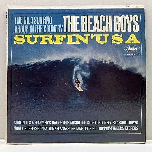 レコードメイン画像：美再生!! USオリジナル 初版 MONO 虹ラベ THE BEACH BOYS Surfin' U.S.A. ('63 Capitol) ビーチ・ボーイズ 2nd. ブライアン・ウィルソン