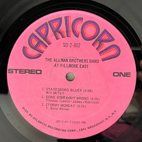 The Allman Brothers Band 熱風 ライヴ 2枚組 レコード レコード