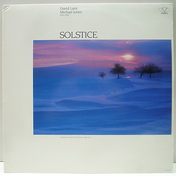 レコードメイン画像：美品 LP アナログ MICHAEL JONES / DAVID LANZ Winter Solstice ('85 Narada) ピアノ・ソロ ／ アンビエント ニューエイジ