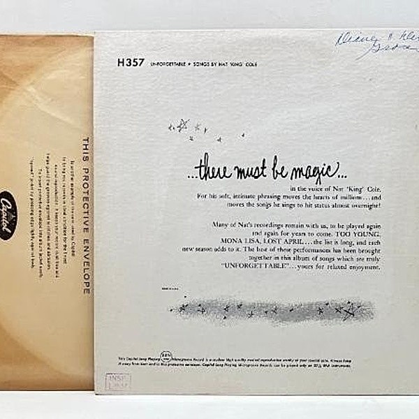 NAT KING COLE / Unforgettable (10) / Capitol | WAXPEND RECORDS