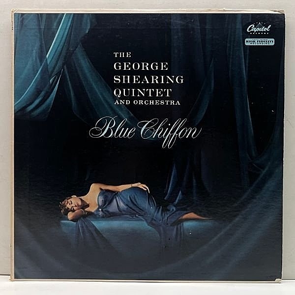 レコードメイン画像：美盤!! MONO 初版 縦線左ロゴ USオリジナル GEORGE SHEARING QUINTET Blue Chiffon ('59 Capitol) シアリング流カクテルジャズの本命盤