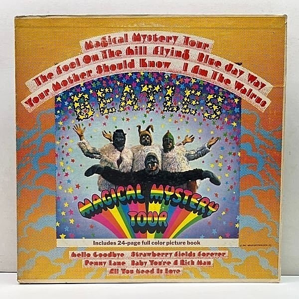 レコードメイン画像：USオリジナル 虹ラベ THE BEATLES Magical Mystery Tour ('67 Capitol) 冊子・中落ちなし・全ページあり 米 Stereo 原盤 プレイ良好！