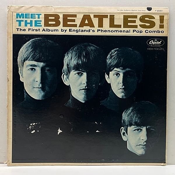 レコードメイン画像：USオリジナル MONO 初版 虹ツヤ THE BEATLES Meet The Beatles ('64 Capitol) BMIクレジット・1曲タイプ RAINBOW プレイ概ね良好！