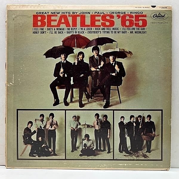 レコードメイン画像：良好盤!! MONO 虹ツヤ USオリジナル THE BEATLES '65 ('64 Capitol T 2228) ビートルズ '65 米 初回 モノラル LP