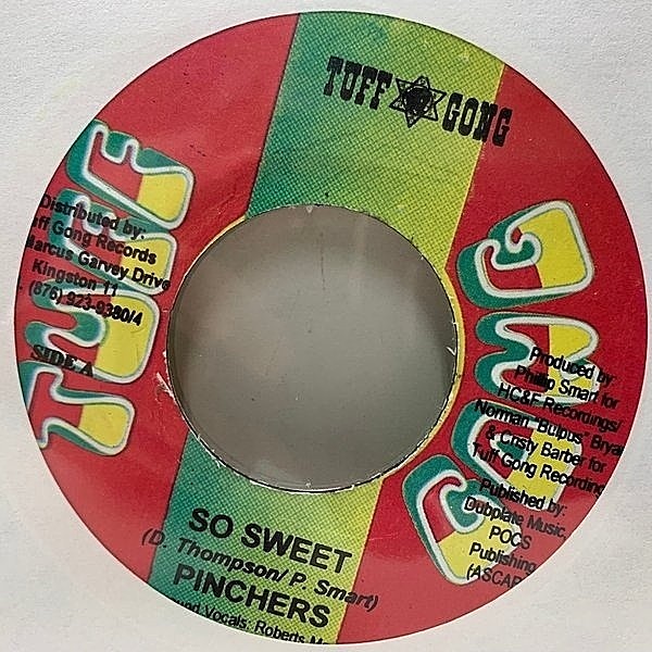 レコードメイン画像：DHクラシック【Hot This Year Riddim】JAオリジ 7インチ PINCHERS So Sweet | COCOA TEA Stop It (Tuff Gong) 45RPM 7インチ