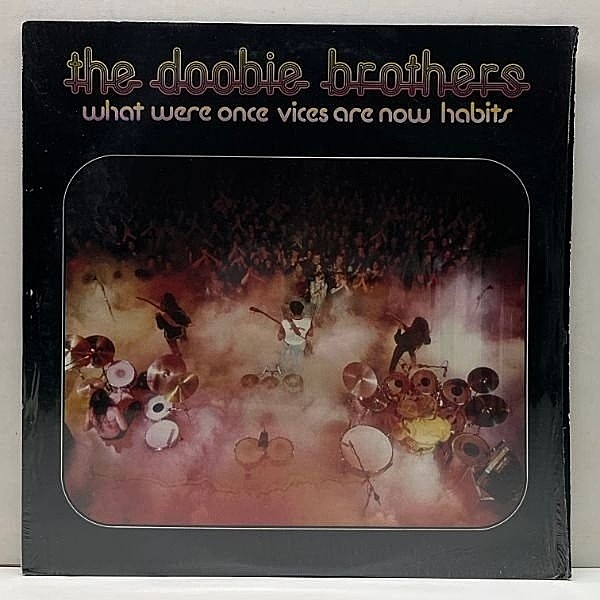 レコードメイン画像：シュリンク極美品!!【ポスター完品】初版 W無し USオリジナル DOOBIE BROTHERS What Were Once Vices Are Now Habits ドゥービー天国