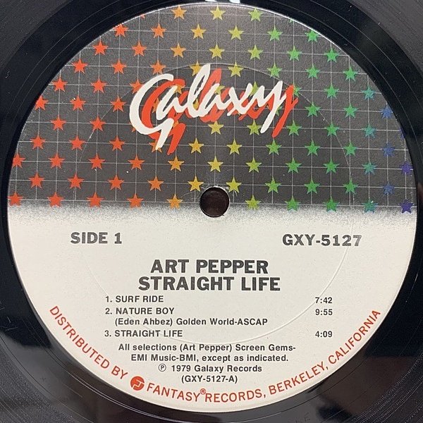 ART PEPPER / Straight Life (LP) / Galaxy | WAXPEND RECORDS