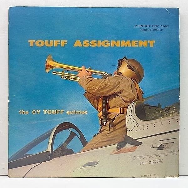 レコードメイン画像：良好!! MONO 黒銀ラベ 深溝 USオリジナル CY TOUFF QUINTET Touff Assignment ('59 Argo) w/ Sandy Mosse, Eddie Higgins, Bob Cranshaw