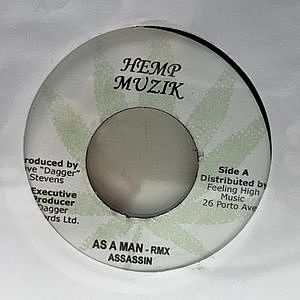 レコード画像：ASASSIN / SIZZLA / As A Man Rmx / Nah Apologize Rmx