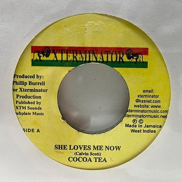 レコードメイン画像：【Real Rock' リディム】JAプレス 7インチ COCOA TEA She Loves Me Now ('93 XTerminator) ココ・ティー 45RPM.