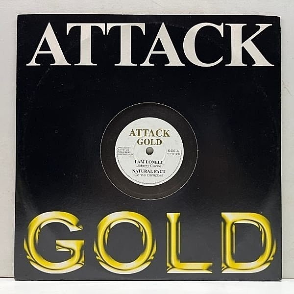 レコードメイン画像：美盤!! 10インチ JOHNNY CLARKE / CORNEL CAMPBELL / HORACE ANDY チルで哀愁漂う至福のROOTSトラック全4曲収録 (Attack Gold) 45RPM.
