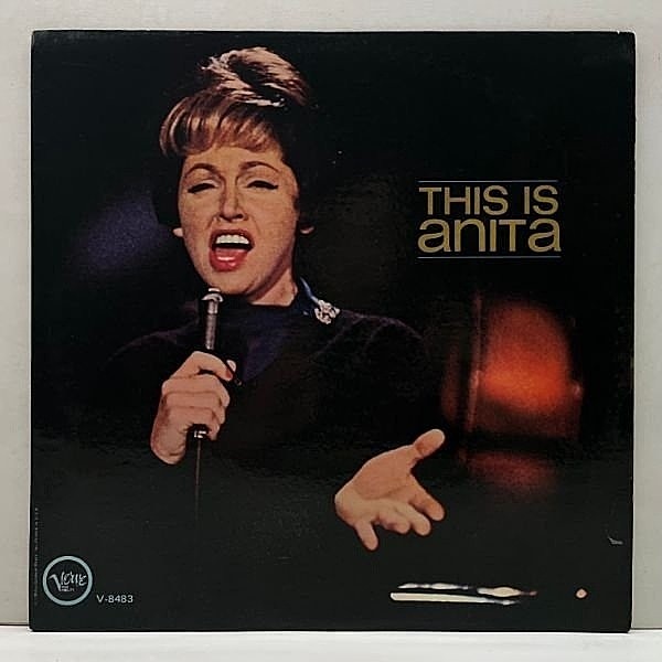 レコードメイン画像：良好!! MONO コーティング仕様 US 初期プレス ANITA O'DAY This Is Anita - Sings (Verve V-8483 = V-2000) w/ Paul Smith, Barney Kessel
