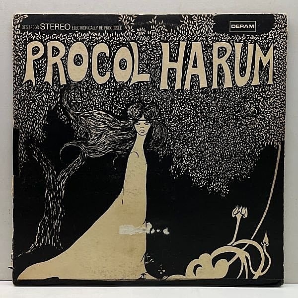 レコードメイン画像：	 USオリジナル ざら紙ジャケ PROCOL HARUM 1st デビュー作 ('67 Deram) 青い影 プロコル・ハルム LP ドラムブレイク プレイ良好