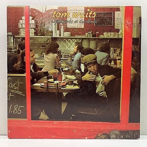 レコードメイン画像：美盤!! 2LP 米オリジナル TOM WAITS Nighthawks At The Diner ('75 Asylum) 娼婦たちの晩餐 スタジオに観客 [友人] を招いての異色ライヴ