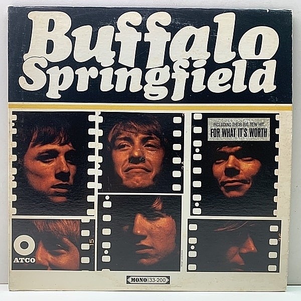 レコードメイン画像：良好!! MONO 3色ラベル USオリジナル BUFFALO SPRINGFIELD Same 1st デビュー作 (ATCO 33-200) 米モノラル Neil Young, Stephen Stills