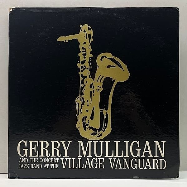 レコードメイン画像：USオリジ MONO 深溝 GERRY MULLIGAN And The CONCERT JAZZ BAND At The Village Vanguard (Verve V-8396) 哀愁のソロも抜群！US モノラル