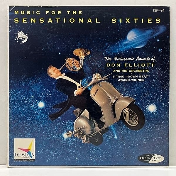 レコードメイン画像：良再生!! MONO オリジナル DON ELLIOTT Music For The Sensational Sixties ('58 Design) w/ Hal McKusick, Mundell Lowe, Milt Hinton