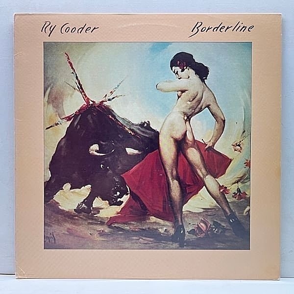 レコードメイン画像：美盤!! 初版 横縞ボーダー USオリジナル RY COODER Borderline ('80 Warner Bros.) ライ・クーダー／ボーダーライン 米 初回プレス LP