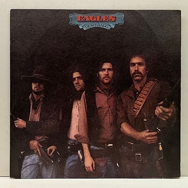 レコードメイン画像：美盤!! 初版 白ラベ USオリジナル EAGLES Desperado ('73 Asylum) イーグルス／ならず者 インナー完品 テクスチャード 米 初回プレス