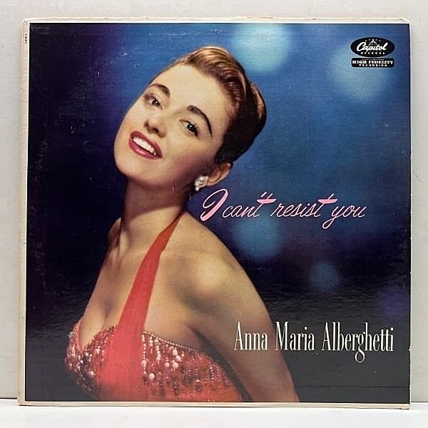 レコードメイン画像：良好盤!! MONO ターコイズ USオリジ ANNA MARIA ALBERGHETTI I Can't Resist You ('57 Capitol) アナ・マリア・アルバゲッティ 米 モノラル