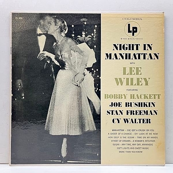 レコードメイン画像：レアな極美盤!! USオリジナル MONO 6eye 深溝 LEE WILEY Night In Manhattan リー・ワイリー 名盤 w/ BOBBY HACKETT, JOE BUSHKIN