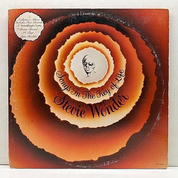 レコードメイン画像：USオリジナル 2LP + 7''[EP] + ブックレット完品 STEVIE WONDER Songs In The Key Of Life ('76 Tamla) GFジャケ 米 初回プレス