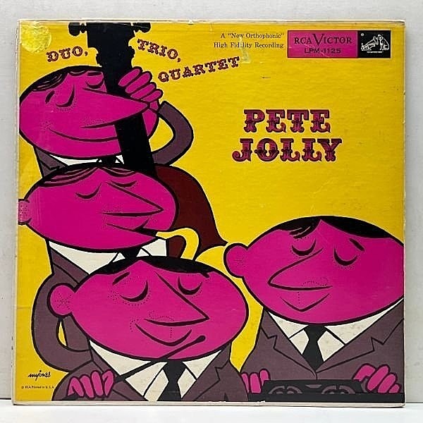 レコードメイン画像：良好盤!! USオリジナル MONO 深溝 PETE JOLLY Duo, Trio, Quartet ('55 RCA) w/ Bill Perkins, Buddy Clark, Mel Lewis