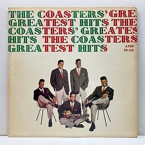 レコードメイン画像：良再生!! MONO 米初期プレス COASTERS The Coasters' Greatest Hits ('59 ATCO 33-111) コースターズ LP キャリアを代表する名曲たっぷり
