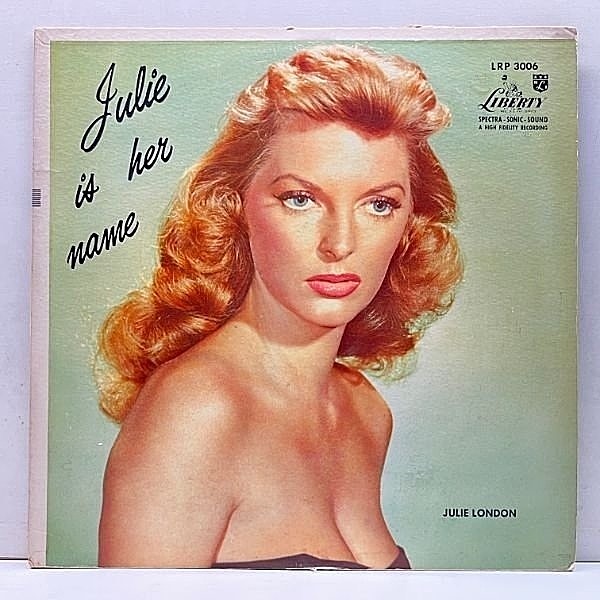 レコードメイン画像：レアな良好盤!! MONO リング付きターコイズ 深溝 USオリジナル JULIE LONDON Julie Is Her Name ('55 Liberty) 米 モノラル