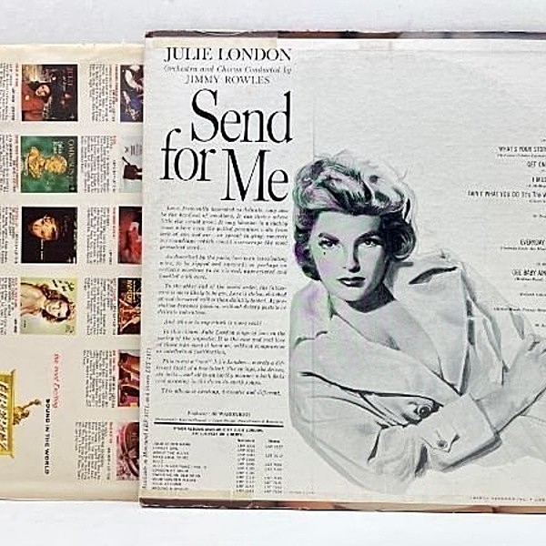 稀少UKオリジナル1st Send For Me JulieLondonレコード 【公式通販】