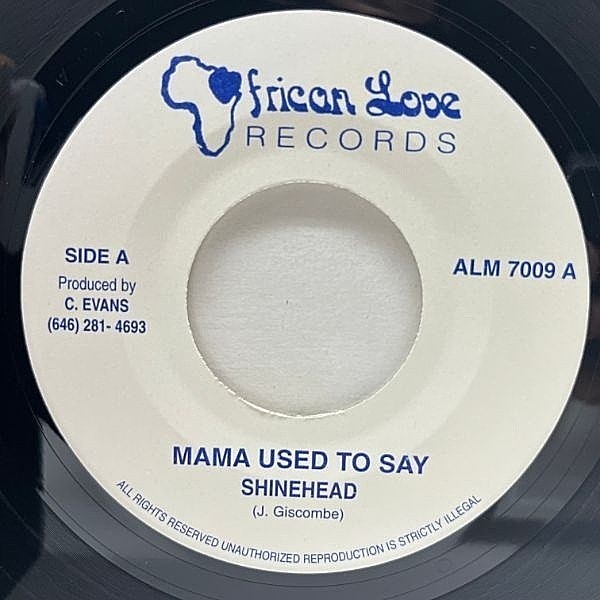 レコードメイン画像：【チープな脱力リズムボックスの甘茶チューン】美盤!! JAオリジ 7インチ SHINEHEAD Mama Used To Say (African Love) シャインヘッド 45RPM