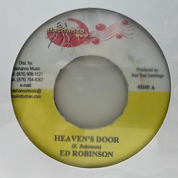 レコードメイン画像：【ボブ・ディラン名曲の本格ROOTSカヴァー】JAプレス 7インチ ED ROBINSON Heaven's Door ('99 Michigan) エド・ロビンソン 45RPM.