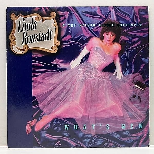 レコードメイン画像：USオリジナル LINDA RONSTADT What's New ('83 Asylum) 手書きSLM, TML刻印 高音質 LP スタンダード集 プレイともに十分概ね良好！