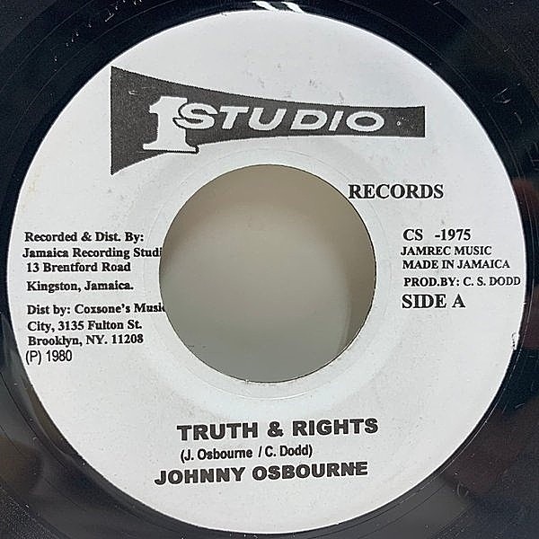 洋楽 johnny osbourne / truths and rights Johnny Osbourne「Truths And Rights」 : つれづれげえ日記