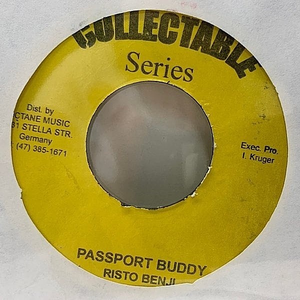 レコードメイン画像：【Poco リディム】JAプレス 7インチ RISTO BENJI Passport Buddy (Collectable) リスト・ベンジ DANCEHALL 45RPM.