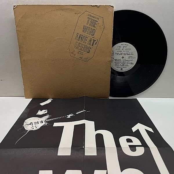 レコードメイン画像：【初回ポスター・写真を含む12点完品】USオリジナル THE WHO Live At Leeds ('69 Decca DL 79175) GFテクスチャード 米 初回プレス