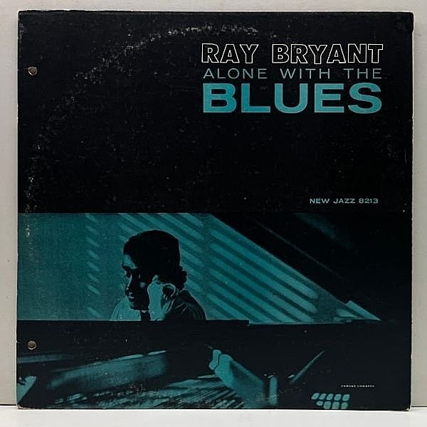 レコードメイン画像：MONO NJ, Purple RVG刻印 US初期プレス RAY BRYANT Alone With The Blues (New Jazz NJLP 8213) レイ・ブライアント 米 モノラル