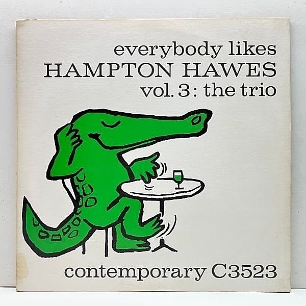 レコードメイン画像：日Kingプレス HAMPTON HAWES Everybody Likes - Vol.3 The Trio ('78 Contemporary LAX 3043) ハンプトン・ホーズ／ザ・トリオ