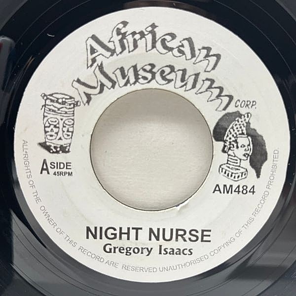 レコードメイン画像：JAプレス 7インチ GREGORY ISAACS Night Nurse / Crying Over You ('00 African Museum) グレゴリー・アイザックス 代表曲 45RPM.