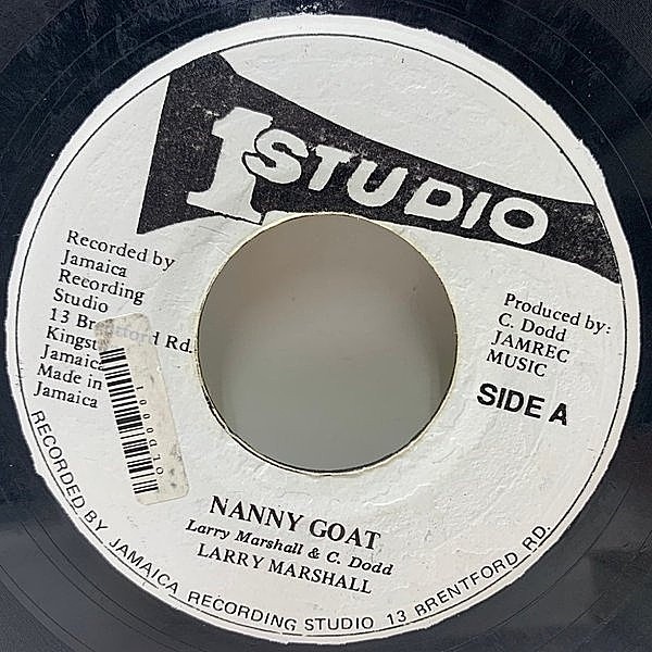 レコードメイン画像：【ビターな味わい広がるウィキッドチューン】JAプレス 7インチ LARRY MARSHALL Nanny Goat (Studio One) ラリー・マーシャル 45RPM.