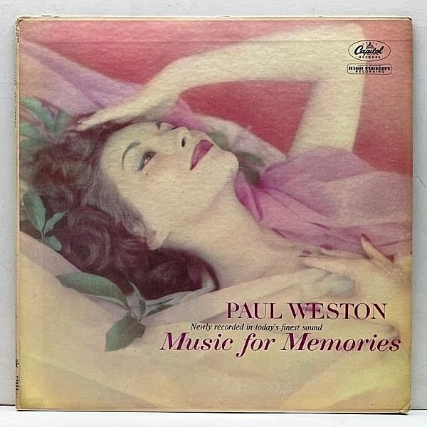 レコードメイン画像：【希少なCapitol作品】良好!! MONO US初期プレス PAUL WESTON Music For Dreaming (Capitol T 1222) キャリア初期のレア音源