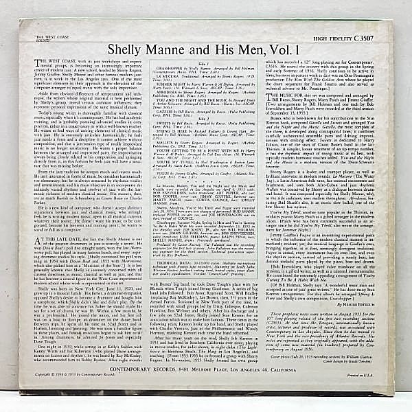 SHELLY MANNE / The West Coast Sound (LP) / Contemporary | WAXPEND