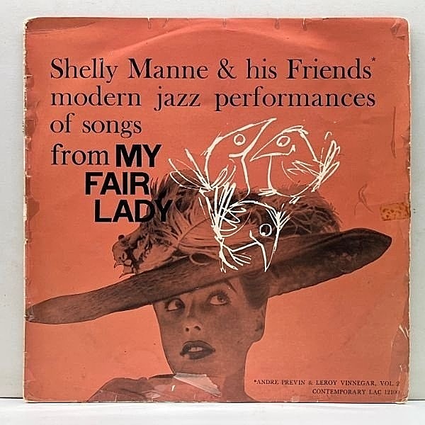 レコードメイン画像：美盤!! UKオリジナル MONO 深溝 SHELLY MANNE My Fair Lady (Contemporary LAC 12100) モノラル 英国 フリップバック・コーティング