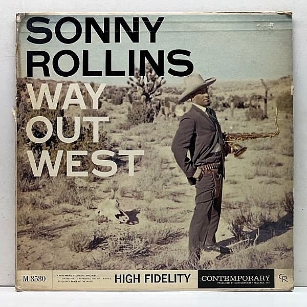 レコードメイン画像：【パーフェクト極美盤】MONO 深溝 USオリジナル SONNY ROLLINS Way Out West (Contemporary C 3530) w/ RAY BROWN, SHELLY MANNE