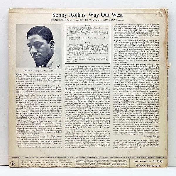 US初期盤 美盤 Sonny Rollins Way Out West 713kiNn3lCL._UF1000,1000_QL80_.jpg