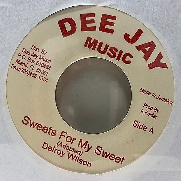 レコードメイン画像：【優しさ溢れる穏やかなシンセトラック】美盤!! JAプレス DELROY WILSON Sweet For My Sweet (Dee Jay) デルロイ・ウィルソン 45RPM.